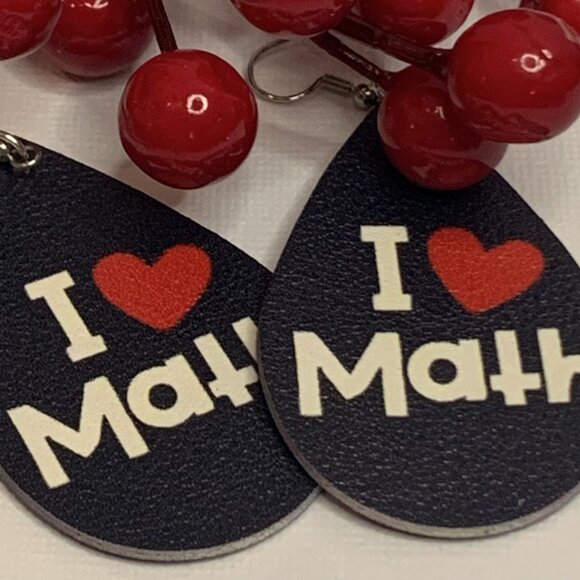 Math Earring, Math Lover, Teacher Earring, School Earring, Educator Earring - Picture 10 of 11